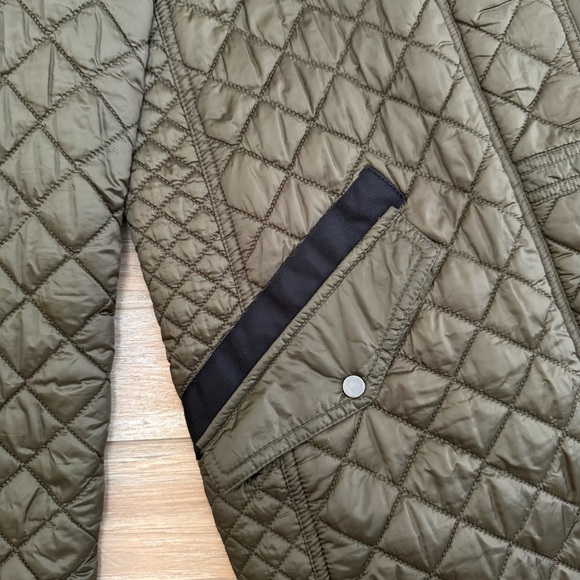 Zara Woman Quilted Olive Puffer Jacket - Picture 7 of 15